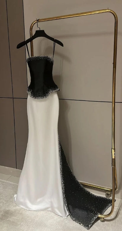 Elegant Sexy Long Sleeveless Formal Dress Evening Party Dresses